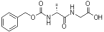 structure of CAS# 34286-66-3, 苄氧羰基-D-丙氨酰甘氨酸