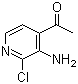 structure of CAS# 342899-35-8, 1-(3-Amino-2-chloropyridin-4-yl)ethanone