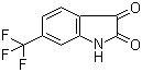 structure of CAS# 343-69-1, 6-(Trifluoromethyl)indoline-2,3-dione