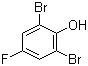 structure of CAS# 344-20-7, 2,6-二溴-4-氟苯酚