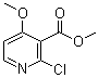 structure of CAS# 344298-51-7, 2-氯-4-甲氧基-3-吡啶羧酸甲酯
