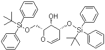 structure of CAS# 344303-60-2, 2,6-脱水-5-脱氧-1,4-二-O-[(叔丁基)二苯基硅烷基]-D-己-5-烯阿拉伯糖