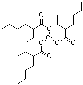 CAS # 3444-17-5, 2-Ethylhexanoic acid chromium(III) salt