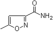 structure of CAS# 3445-52-1, 5-甲基-3-异恶唑甲酰胺