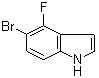 structure of CAS# 344790-96-1, 5-Bromo-4-fluoro-1H-indole