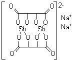structure of CAS# 34521-09-0, 酒石酸锑钠