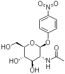 structure of CAS# 3459-18-5, 4-硝基苯基 2-(乙酰氨基)-2-脱氧-beta-D-吡喃葡萄糖苷