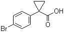structure of CAS# 345965-52-8, 1-(4-溴苯基)环丙甲酸