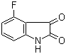 structure of CAS# 346-34-9, 4-Fluoroindoline-2,3-dione