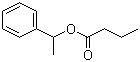 structure of CAS# 3460-44-4, 丁酸 1-苯乙酯