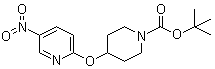 structure of CAS# 346665-40-5, 4-[(5-硝基吡啶-2-基)氧基]哌啶-1-甲酸叔丁酯