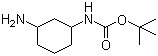 structure of CAS# 347186-01-0, (3-氨基环己基)氨基甲酸叔丁酯