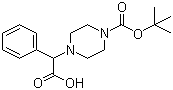 structure of CAS# 347186-49-6, 2-(4-Boc-Piperazinyl)-2-phenylacetic acid