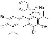 CAS 登录号：34722-90-2, 溴百里酚蓝钠盐, 溴百里香酚蓝钠盐, 溴麝香草酚蓝钠盐
