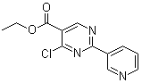 structure of CAS# 34775-04-7, 4-氯-2-(3-吡啶基)-5-嘧啶羧酸乙酯