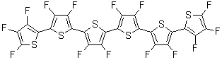structure of CAS# 347838-21-5, 3,3',3'',3''',3'''',3''''',4,4',4'',4''',4'''',4''''',5,5'''''-十四氟-2,2':5',2'':5'',2''':5''',2'''':5'''',2'''''-六联噻吩