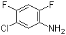structure of CAS# 348-65-2, 5-氯-2,4-二氟苯胺