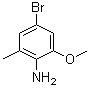 structure of CAS# 348169-39-1, 4-溴-2-甲氧基-6-甲基苯胺