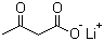 乙酰乙酸锂分子结构 (CAS 3483-11-2)