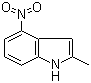 structure of CAS# 3484-10-4, 2-甲基-4-硝基吲哚