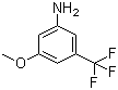 CAS # 349-55-3, 3-Methoxy-5-(trifluoromethyl)aniline, 3-Amino-5-methoxybenzotrifluoride, 5-Trifluoromethyl-m-anisidine