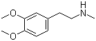 structure of CAS# 3490-06-0, N-Methylhomoveratrylamine