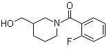 structure of CAS# 349128-53-6, 1-(2-氟苯甲酰基)-3-哌啶甲醇