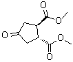 structure of CAS# 35079-19-7, Dimethyl (-)-cyclopentanone-trans-3,4-dicarboxylate