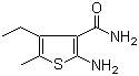 structure of CAS# 350996-89-3, 2-氨基-4-乙基-5-甲基噻吩-3-甲酰胺