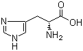 CAS 登录号：351-50-8, D-组氨酸, D-2-氨基-3-(4-咪唑基)丙酸