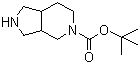 structure of CAS# 351370-99-5, 5-Boc-八氢吡咯并[3,4-c]吡啶