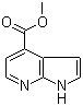 structure of CAS# 351439-07-1, 7-氮杂吲哚-4-甲酸甲酯