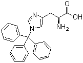 structure of CAS# 35146-32-8, N'-(三苯甲基)-L-组氨酸