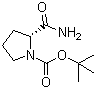 CAS 登录号：35150-07-3, (2R)-2-氨甲酰基吡咯烷-1-甲酸叔丁酯