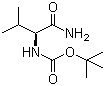 structure of CAS# 35150-08-4, Boc-L-Valine amide