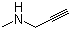 CAS 登录号：35161-71-8, N-甲基炔丙基胺