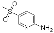 structure of CAS# 35196-11-3, 5-(Methylsulfonyl)pyridin-2-amine