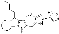 CAS 登录号：352304-41-7, (±)-丁基环庚基灵菌红素原