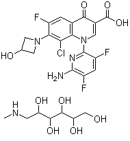 structure of CAS# 352458-37-8, 德拉沙星葡甲胺