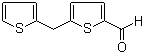5-(2-噻吩甲基)-2-噻吩甲醛分子结构 (CAS 35250-77-2)
