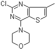 structure of CAS# 35265-88-4, 2-氯-7-甲基-4-(4-吗啉基)噻吩并[3,2-d]嘧啶