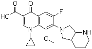 CAS 登录号：354812-41-2, 1-环丙基-7-(2,8-二氮杂双环[4.3.0]壬烷-8-基)-6-氟-8-甲氧基-4-氧代喹啉-3-甲酸