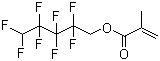 structure of CAS# 355-93-1, 2,2,3,3,4,4,5,5-八氟戊基甲基丙烯酸酯