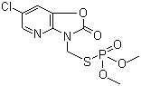 CAS 登录号：35575-96-3, 甲基吡啶磷, 甲基吡噁磷, 唑啶磷, O,O-二甲基-S-[(6-氯-2,3-二氢-2-氧-1,3-噁唑并[4,5-b]吡啶-3-基)甲基]硫代磷酸酯