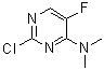 structure of CAS# 355829-23-1, 2-氯-5-氟-N,N-二甲基-4-嘧啶胺