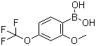 structure of CAS# 355836-10-1, 2-甲氧基-4-(三氟甲氧基)苯硼酸