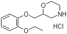 CAS # 35604-67-2, Viloxazine hydrochloride, 2-[(2-Ethoxyphenoxy)methyl]morpholine hydrochloride