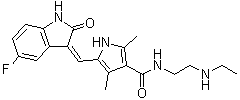 structure of CAS# 356068-97-8, N-去乙基-舒尼替尼