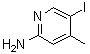 CAS # 356561-08-5, 5-Iodo-4-methyl-2-pyridinamine, 2-Amino-5-iodo-4-methylpyridine, 5-Iodo-4-methylpyridin-2-ylamine