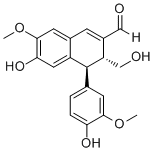 structure of CAS# 357645-16-0, 6-Hydroxy-4-(4-hydroxy-3-methoxyphenyl)-3-hydroxymethyl-7-methoxy-3,4-dihydro-2-naphthaldehyde